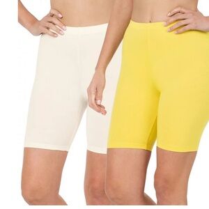 ZANANA TWO PAIR BICYCLE SHORTS - LG Nwt